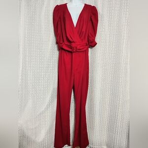Fashion Nova Red Jumpsuit